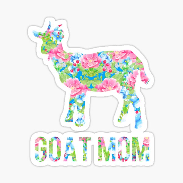 Item preview, Goat Mom Floral Pattern Goats designed and sold by LarkDesigns.