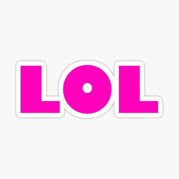 lol, Korean Typography Design Logo meaning LOL, laughing out loud