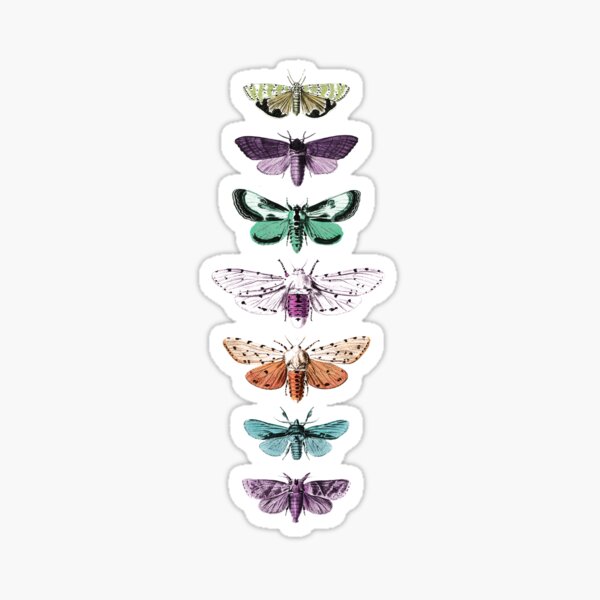 Techno Moth Collection Sticker