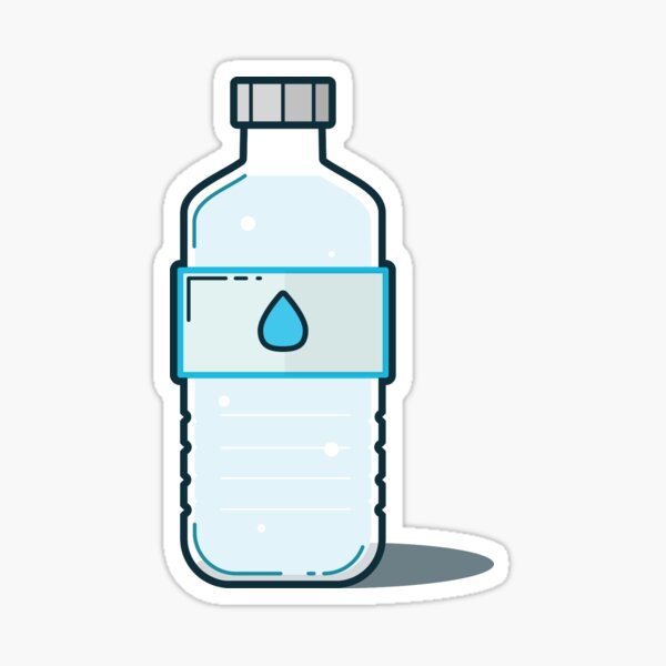 Bottle of H2O Sticker