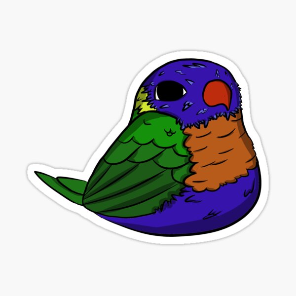 Lorikeet (rainbow) Sticker