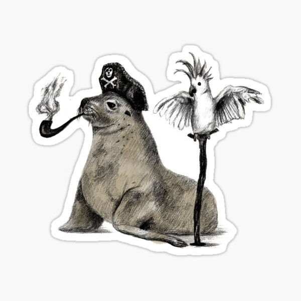 "Pirate" Sticker by AnnaShell | Redbubble