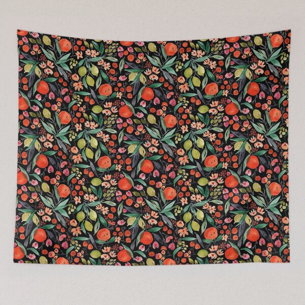 Item preview, Clementines and limes watercolor designed and sold by Laura Wright.