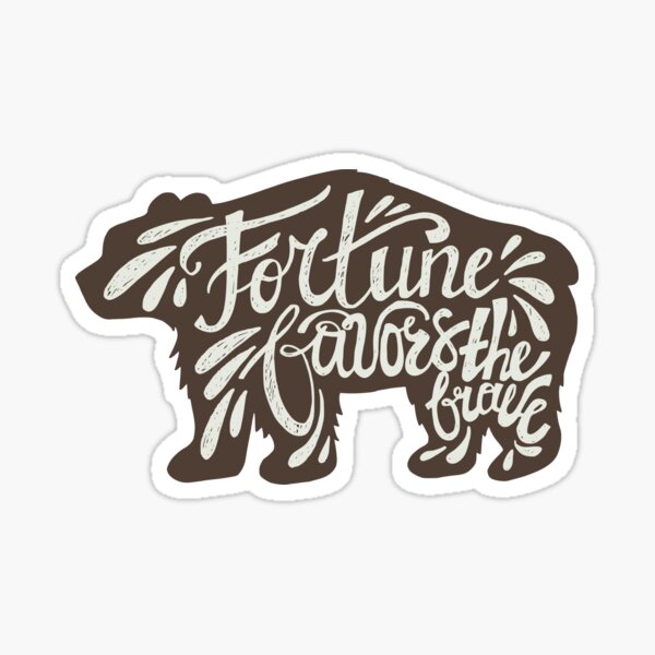 Brave Bear Sticker