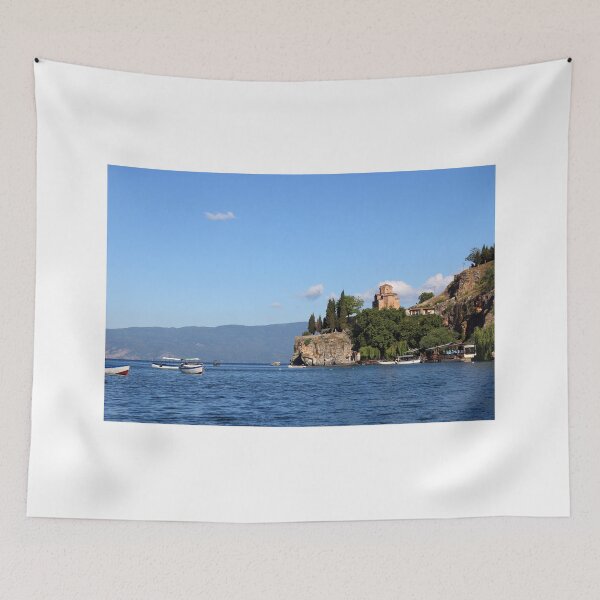 Item preview, Jovan Kaneo church Lake Ohrid Macedonia landscape designed and sold by goceris.