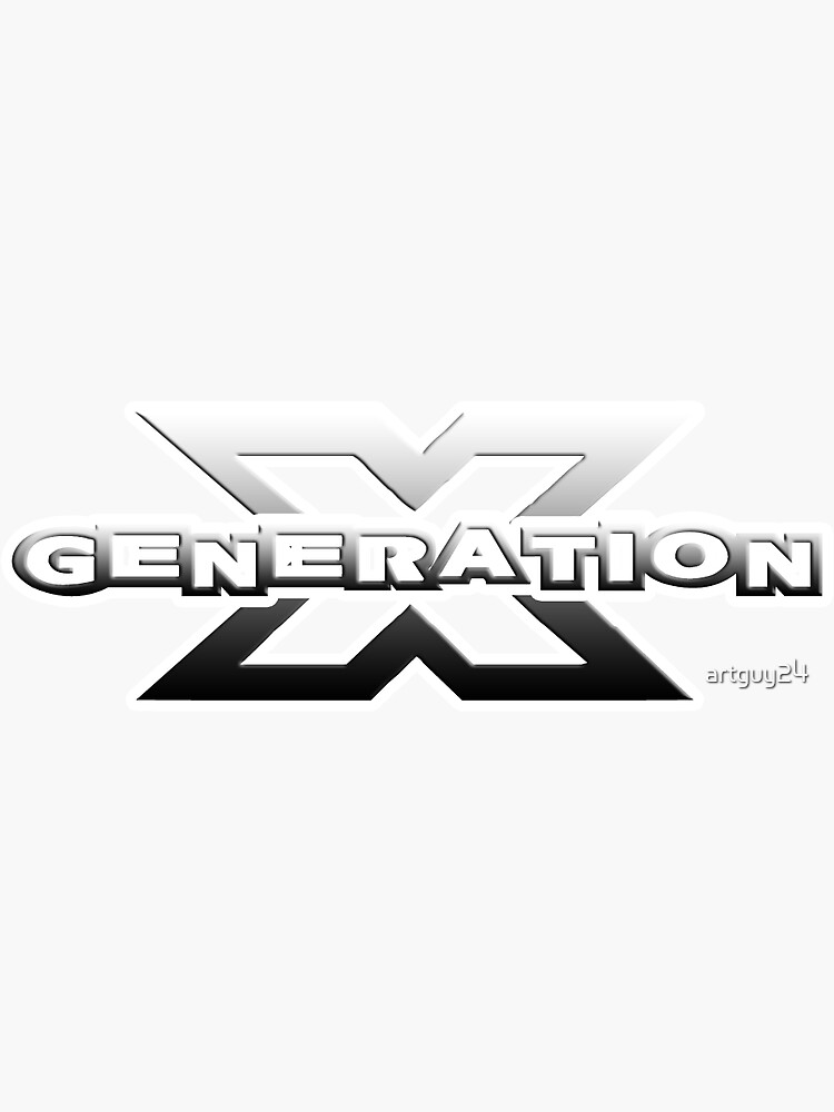 "Generation X " Sticker for Sale by artguy24 Redbubble