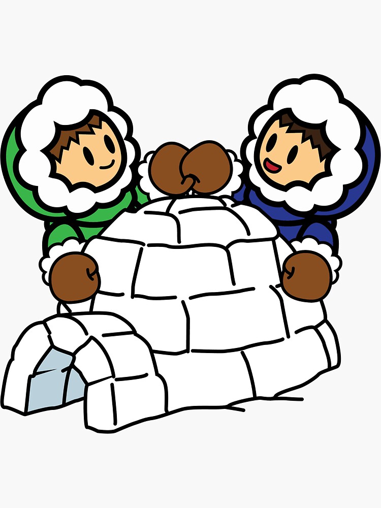 "Eskimo Brothers" Sticker for Sale by wampy Redbubble