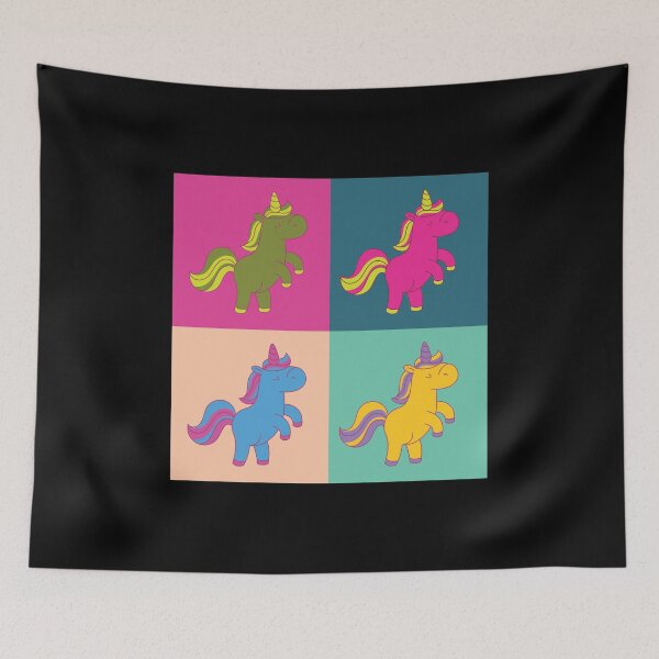 Item preview, Pop Art Shirt Unicorn Graphic Art Retro Gift Tee designed and sold by haselshirt.