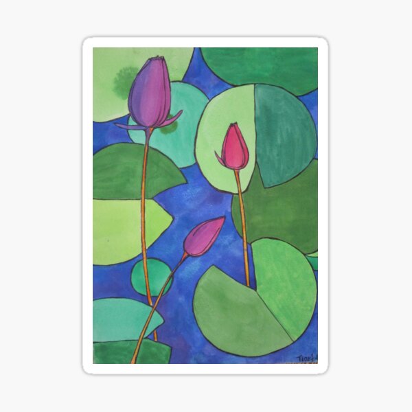 Waterlily 1 Sticker