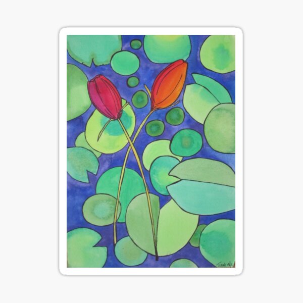 Water lily 2 Sticker