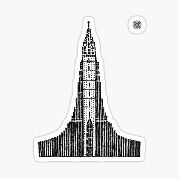 Hallgrimskirkja (Icelandic Cathedral) Sticker