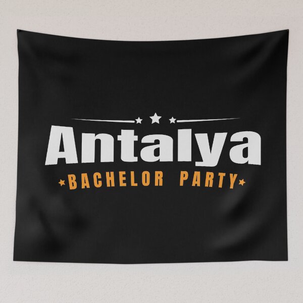 Item preview, Bachelor Party Shirt Antalya Pre Wedding Celebration Tee designed and sold by haselshirt.