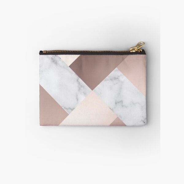 Item preview, Geometric, White Marble, Rose Gold and Blush Pink, Criss Cross, Abstract Pattern designed and sold by meggydesigns.