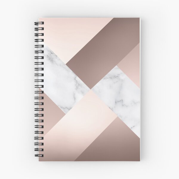 Item preview, Geometric, White Marble, Rose Gold and Blush Pink, Criss Cross, Abstract Pattern designed and sold by meggydesigns.