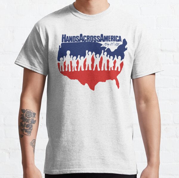 hands across america shirt vintage