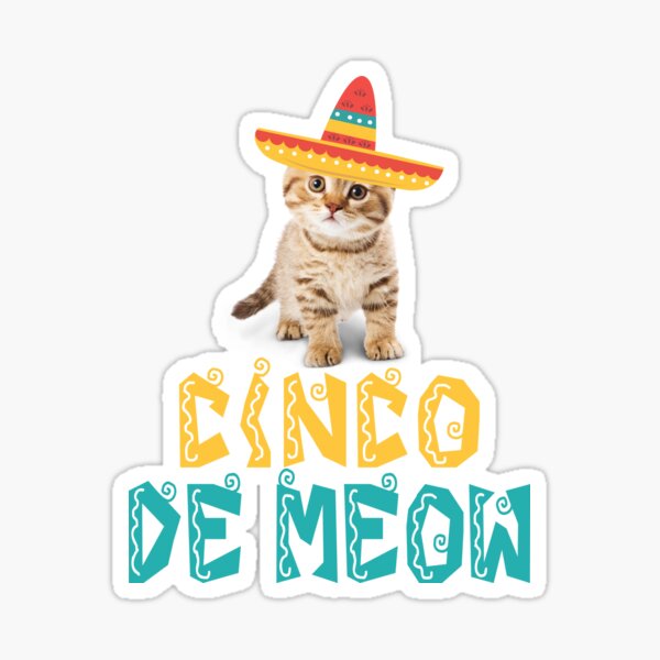 Aperçu de l'œuvre Le chat miaou du Cinco de Mayo créée et vendue par Bendthetrend.