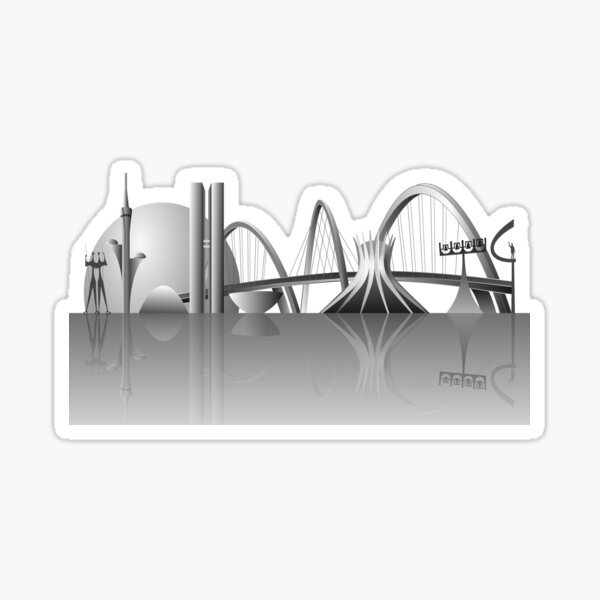 Item preview, Brasilia city skyline designed and sold by siloto.