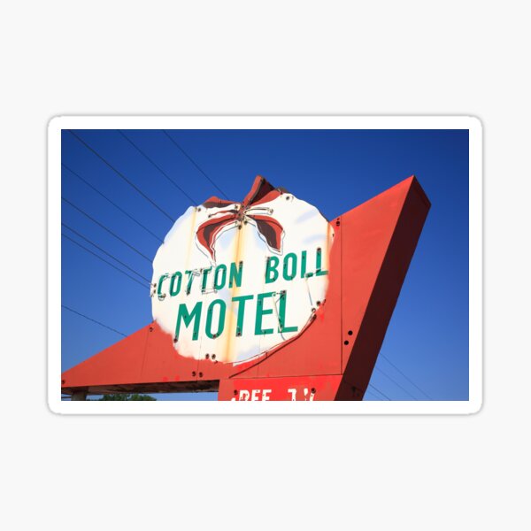 Cotton Boll Motel Sign Route 66 Canute Oklahoma' Mouse Pad