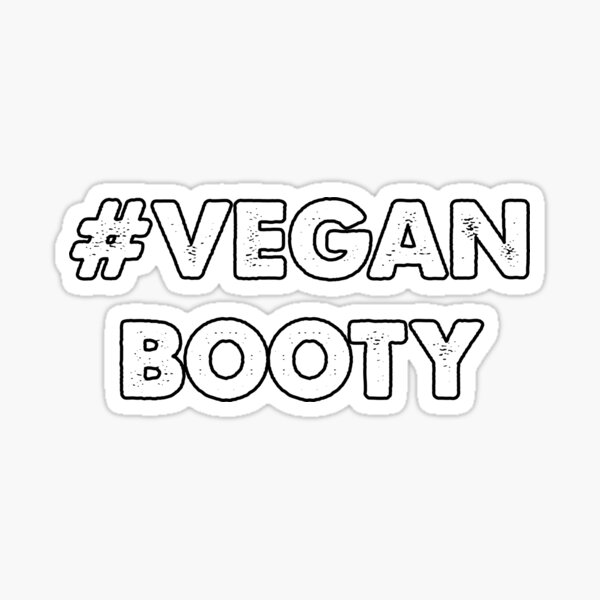 Vegan Booty Hastag Sticker