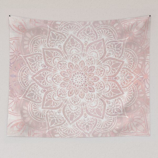 Item preview, Mandala Yoga Love, Pastel Pink designed and sold by meggydesigns.