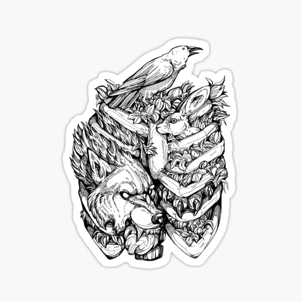 Caged Sticker