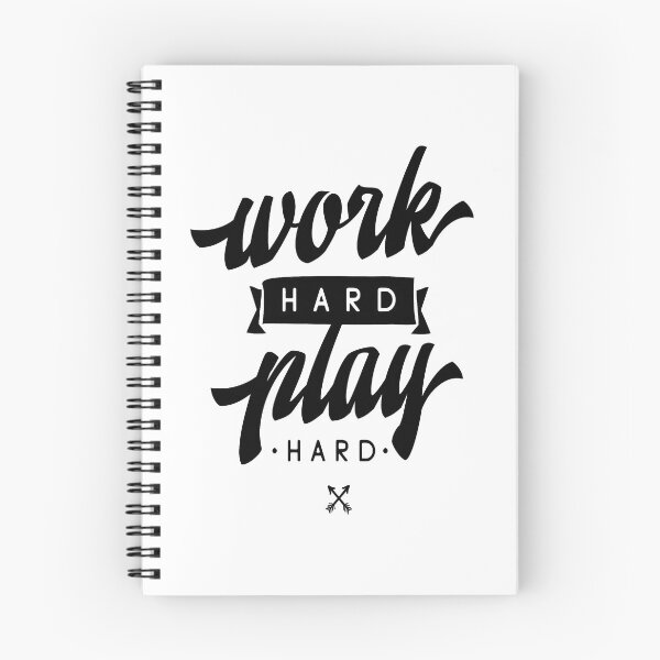 Item preview, Work Hard Play Hard Inspirational Quotes designed and sold by ProjectX23.