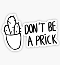 Pegatina HIPSTER: NO SEA UN PRICK