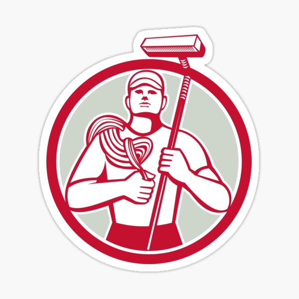 Item preview, High Rise Window Cleaner Circle Retro designed and sold by patrimonio.