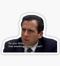 Michael Scott on Drugs Sticker