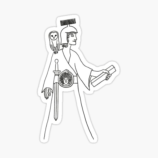 Athena, Goddess of Wisdom Sticker