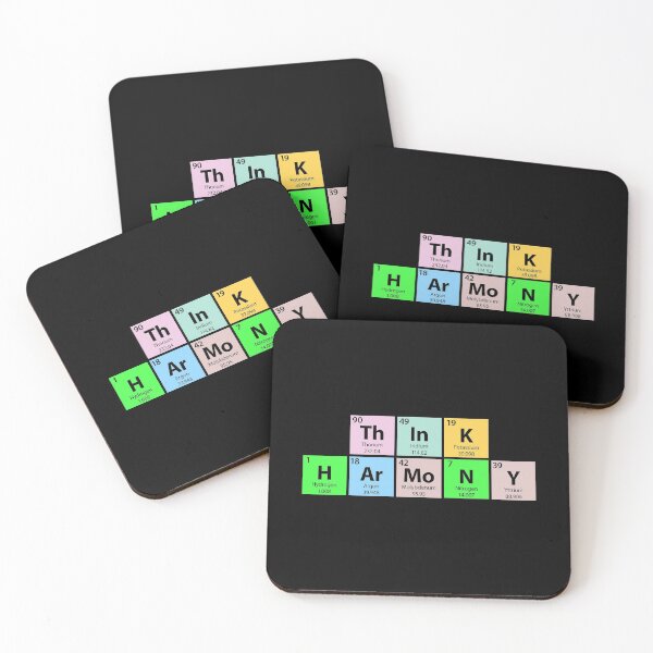 Item preview, Think Harmony Periodic Table designed and sold by Gold Wings Tees.