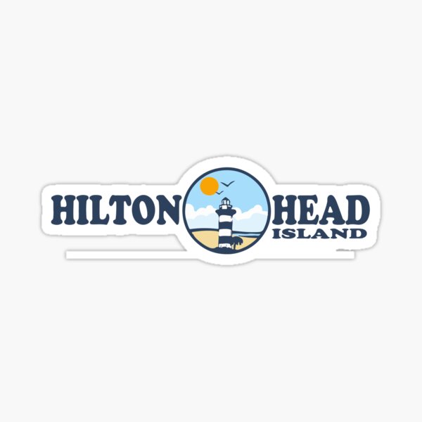 Hilton Head Island South Carolina Fishing Sailboat' Sticker