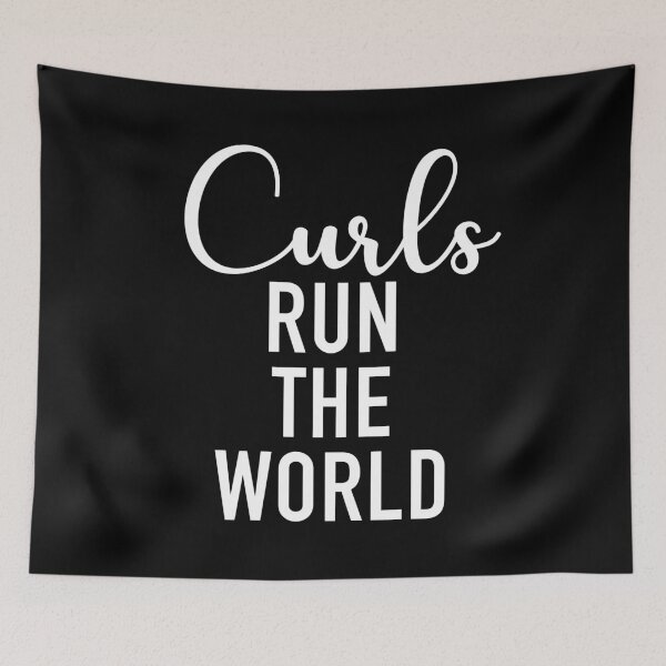 Item preview, Curls Run The World designed and sold by corbrand.