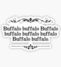 Pegatina Búfalo Buffalo Sentence
