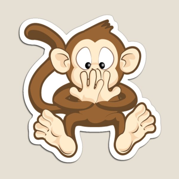 gift for monkey lovers Cute monkey art animal magnets for locker or fridge Cappuchin Monkey magnet