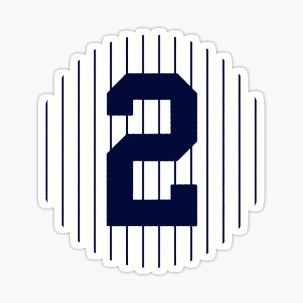 Derek Jeter Retired Number #2 Vinyl Decal New York Yankees!