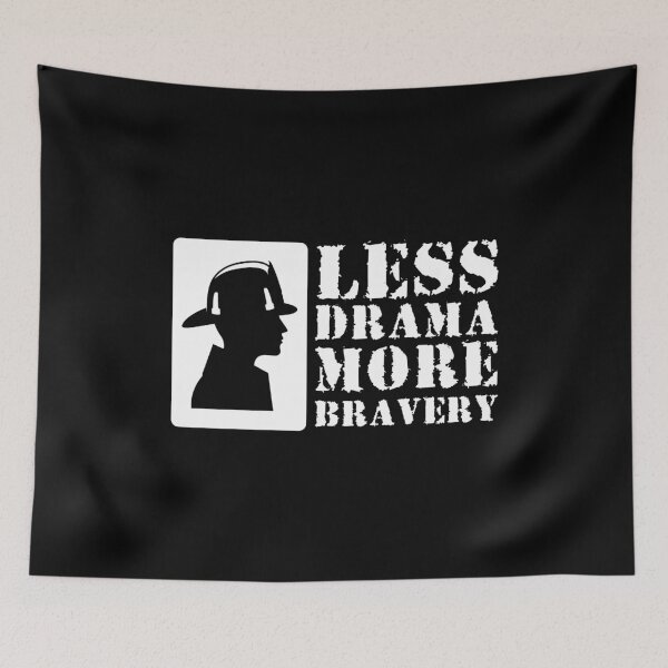 Item preview, Less drama More courage Firefighter Firefighter woman designed and sold by Nessshirts.