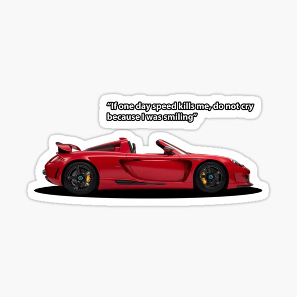Carrera GT Tribute Sticker