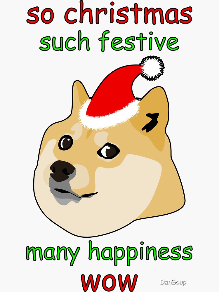 so-christmas-doge-sticker-by-dansoup-redbubble