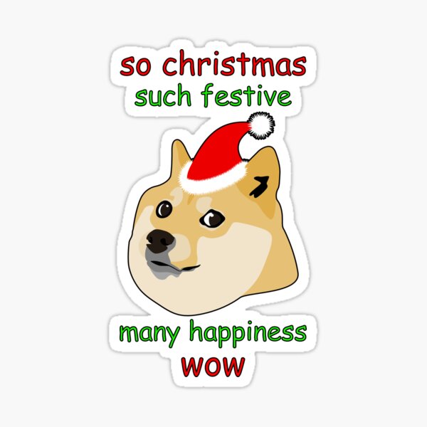 So Christmas - Doge Sticker