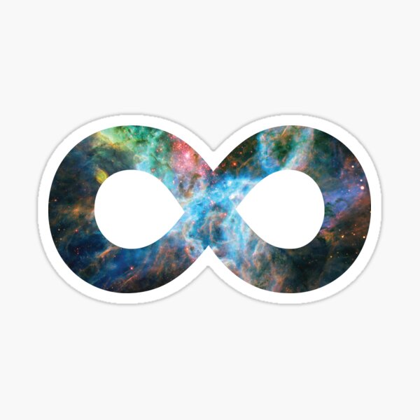 Tarantula Nebula | Infinity Symbol | Fresh Universe Sticker