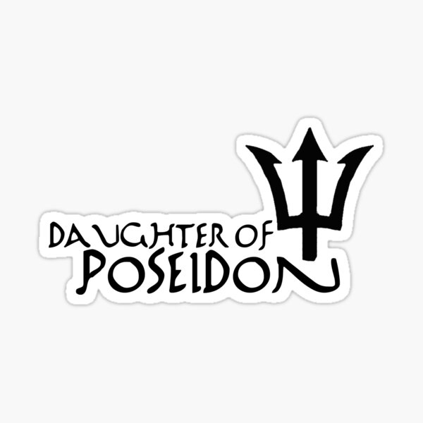 Daughter of Poseidon, dark print Sticker