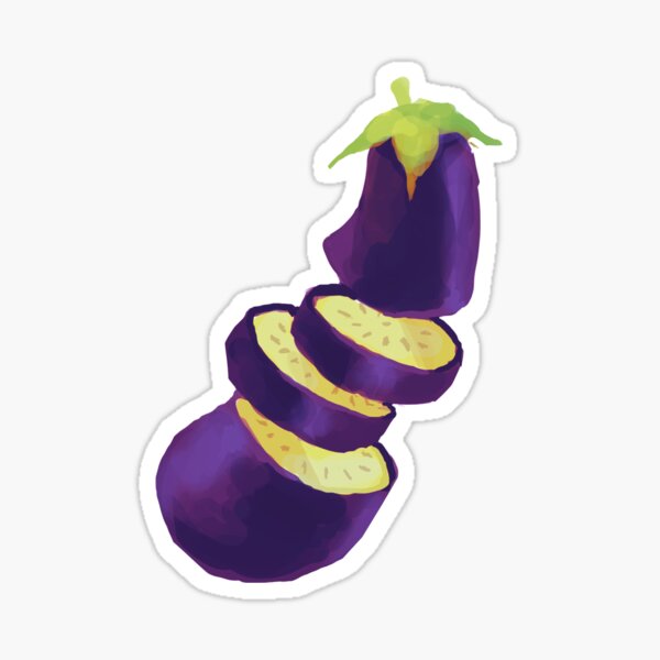 Eggplant Stickers Redbubble