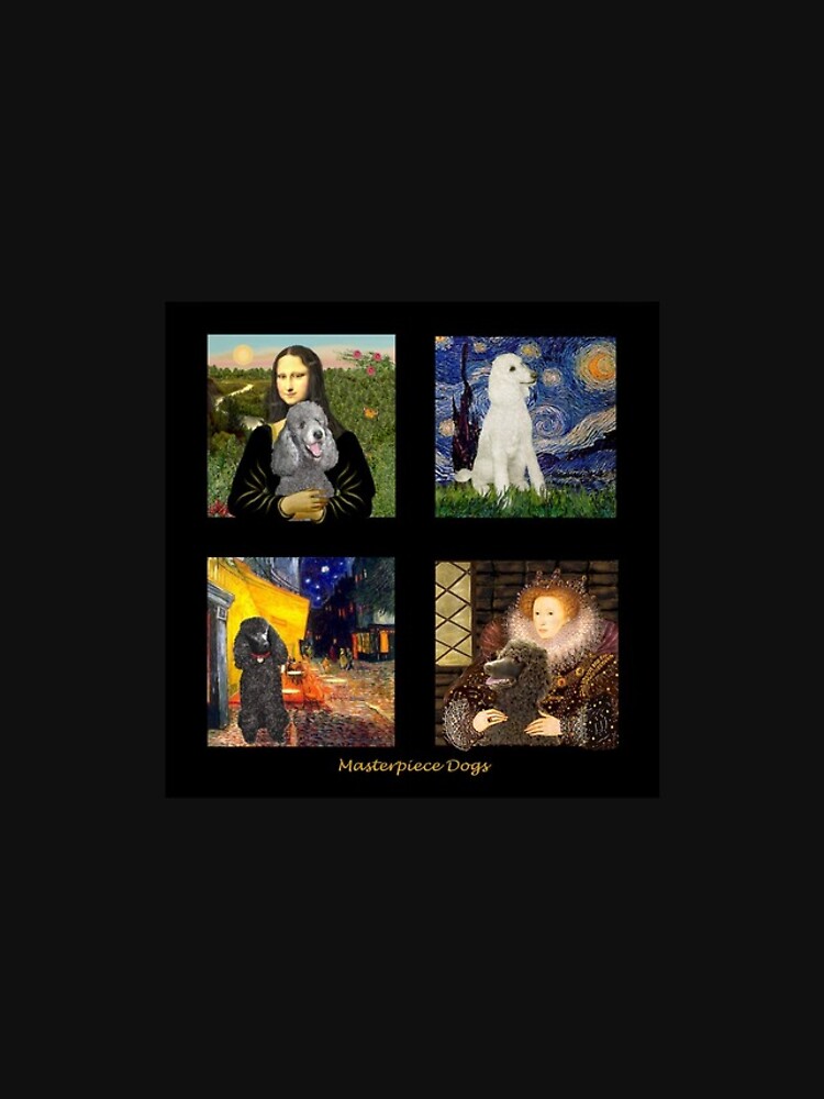 Composite: Standard Poodles Inserted into Famous Art by JeanBFitzgerald