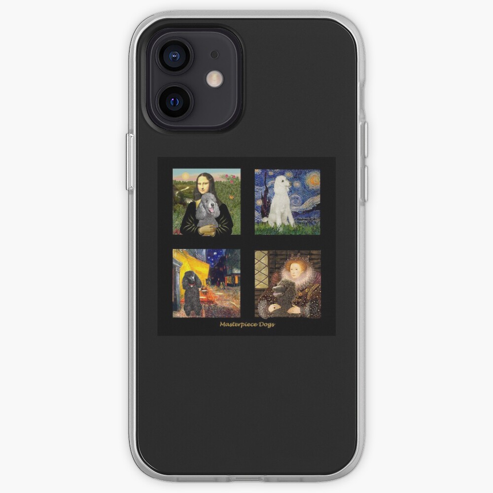 Composite: Standard Poodles Inserted into Famous Art iPhone Case & Cover