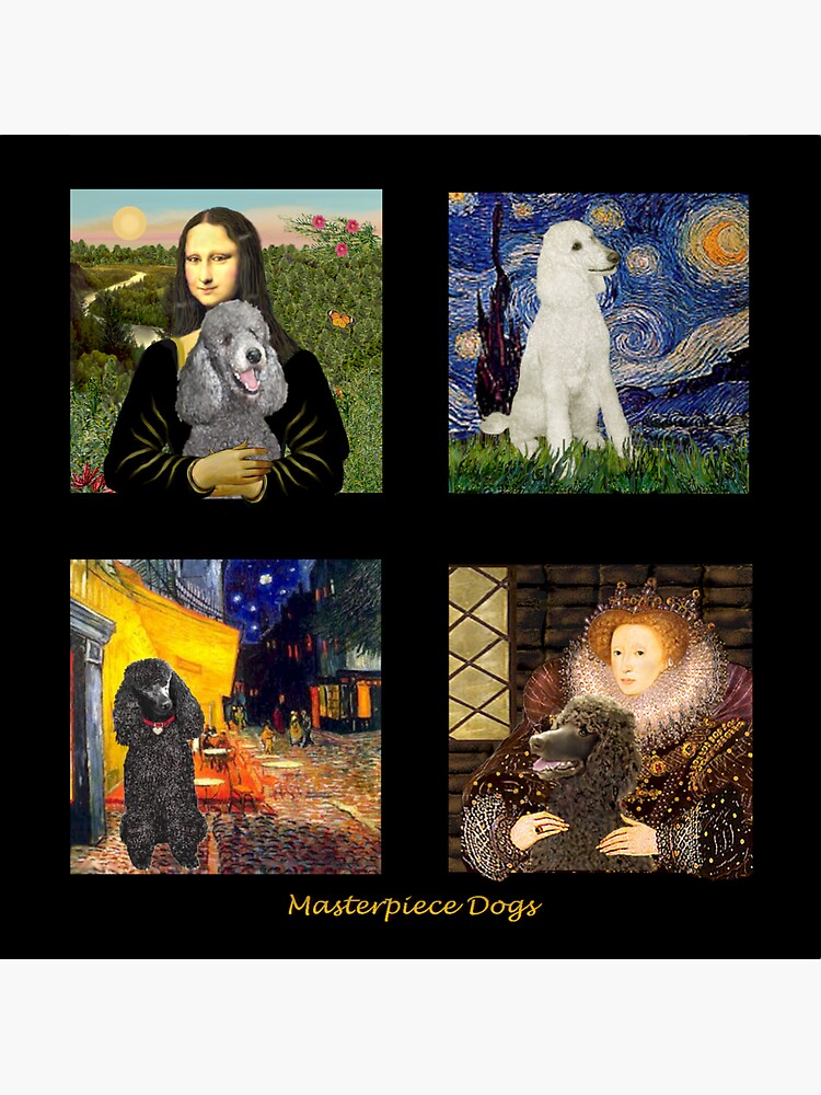 Composite: Standard Poodles Inserted into Famous Art by JeanBFitzgerald