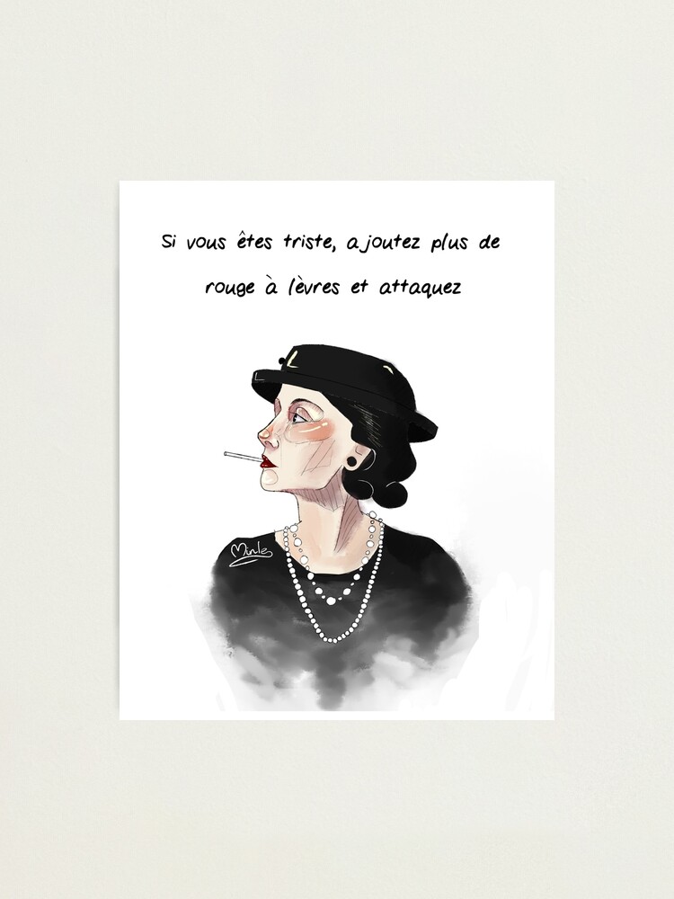 Coco Chanel Photographic Print for Sale by Minle-art