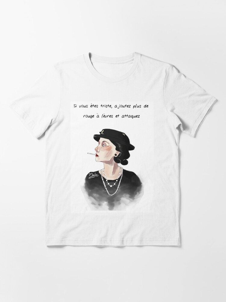 Drivkraft Komprimere Jeg bærer tøj Coco Chanel" Essential T-Shirt for Sale by Minle-art | Redbubble