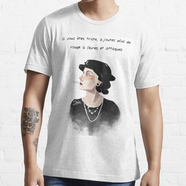 ATIQ COCO CHaNEL T-Shirt for Women, Black - Size M : Buy Online at