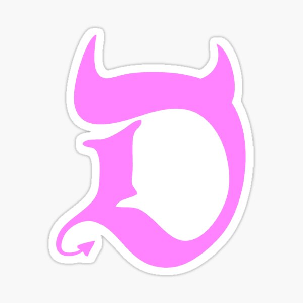 Teufel (rosa Druck) Sticker